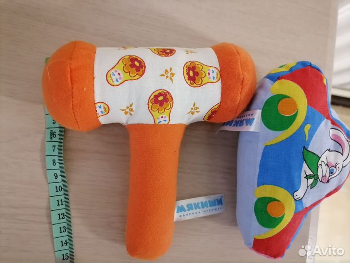 Мягкие игрушки погремушки