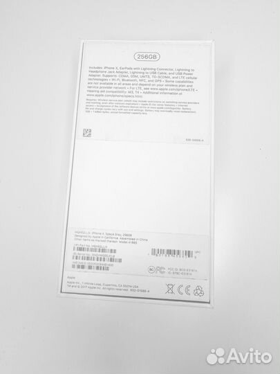 iPhone X, 256 ГБ