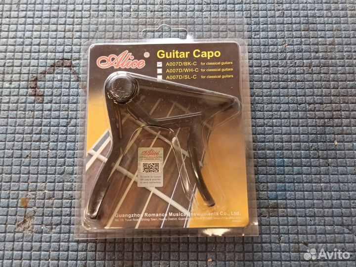 Каподастр Alice A007D/BK-C