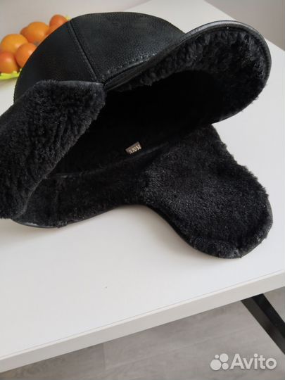 Шапка мужская натуральная кожа