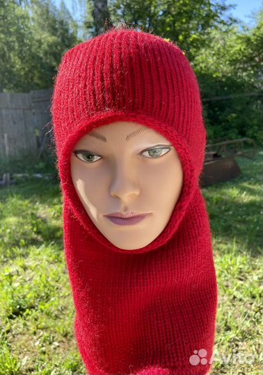 Балаклава из Турецкой пряжи Alize Angora Gold