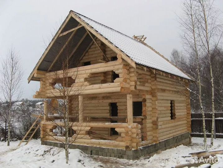 Сруб дома 8х8
