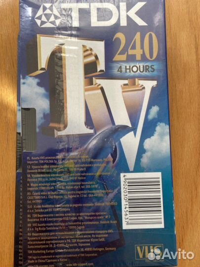 Видеокассета VHS TDK E-240tved