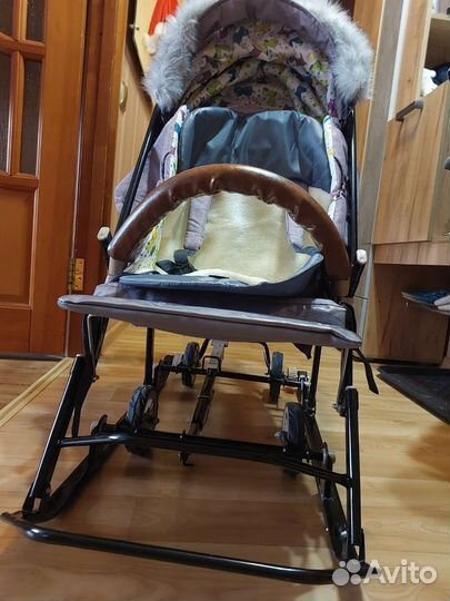 Детская коляска санка galaxy