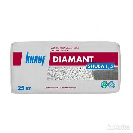 Декоративная штукатурка кнауф-Диамант шуба 1.5 25 кг