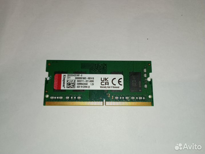 Kingston DDR4 3200MHz 8Gb sodimm CBD32D4S2S1MF-8