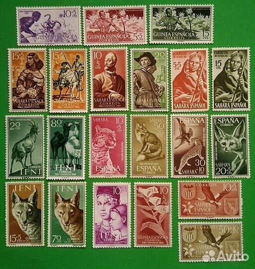 Марки. Колониальные. Аборигены