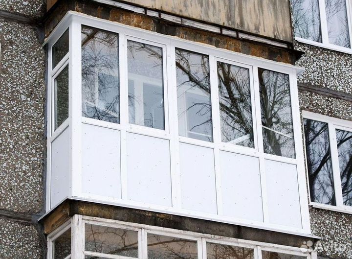 Пластиковые балконы под ключ