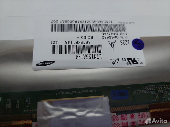 Матрица 156 40 pin LED Samsung LTN156AT24