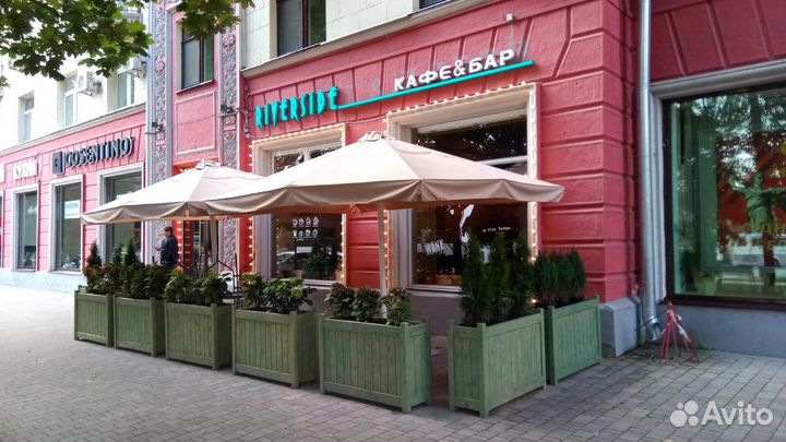 Зонты уличные центральные 3х3