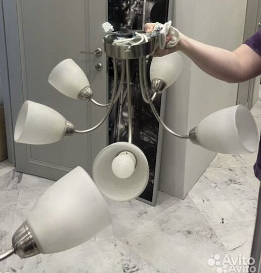 Люстра потолочная бу