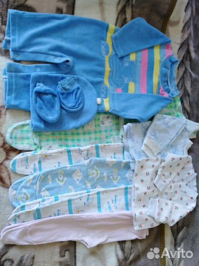 Вещи пакетом 0-7 мес