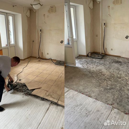 Демонтаж. Снос домов/стен/плитки