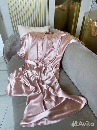 Комплект:халат+сорочка (42/44/46/48)