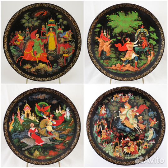 Тарелки Русские Сказки Жар-Птица Палех
