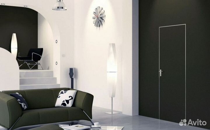 Скрытые двери под отделку