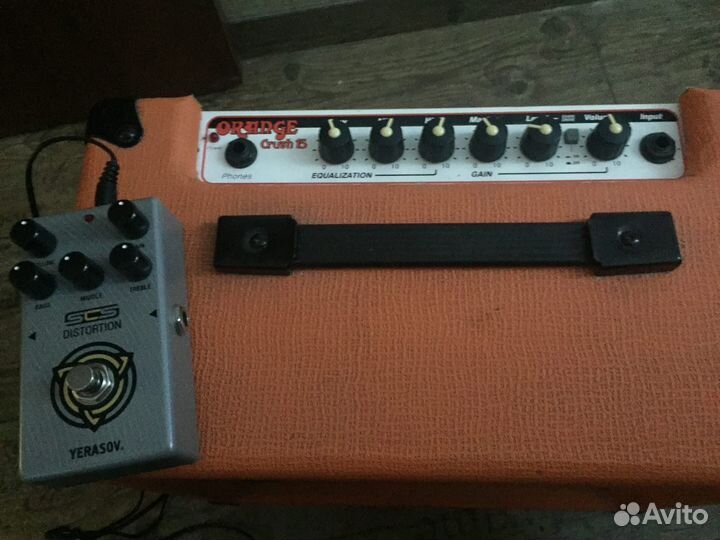 Комбоусилитель Orange crush 15 + педаль