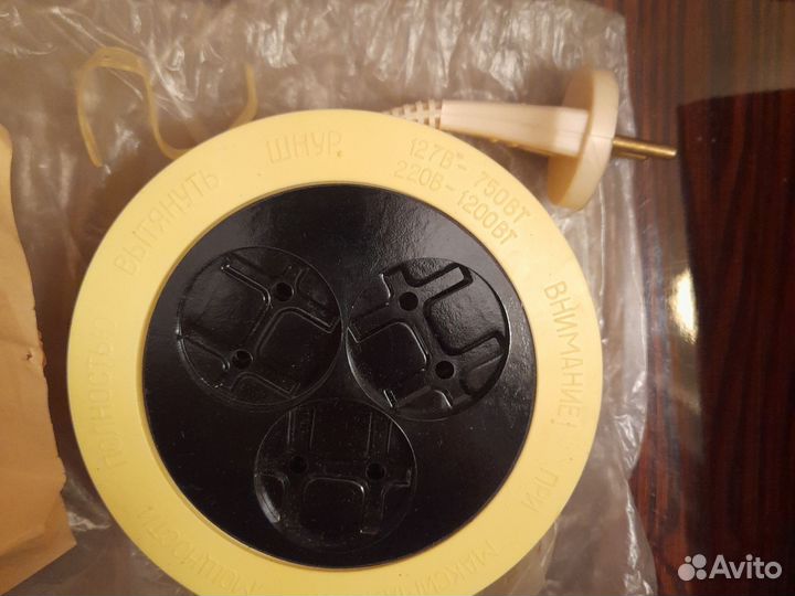 Удлинитель СССР 220 вольт 6А 1200 Вт