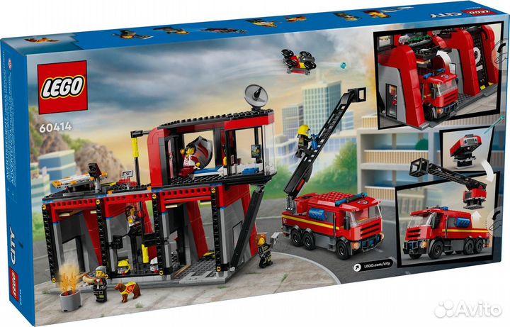 Lego City 60414 Пожарная часть с пожарной машиной