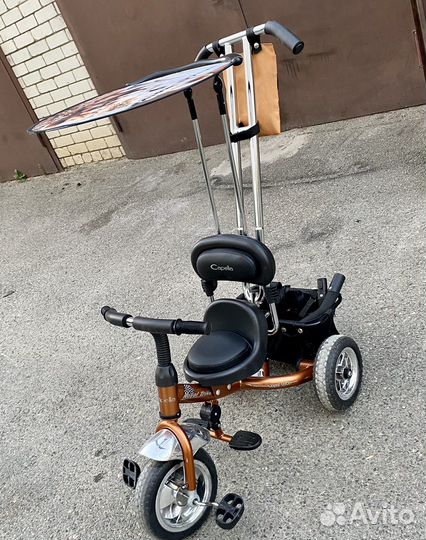 Детский велосипед с родительской ручкой