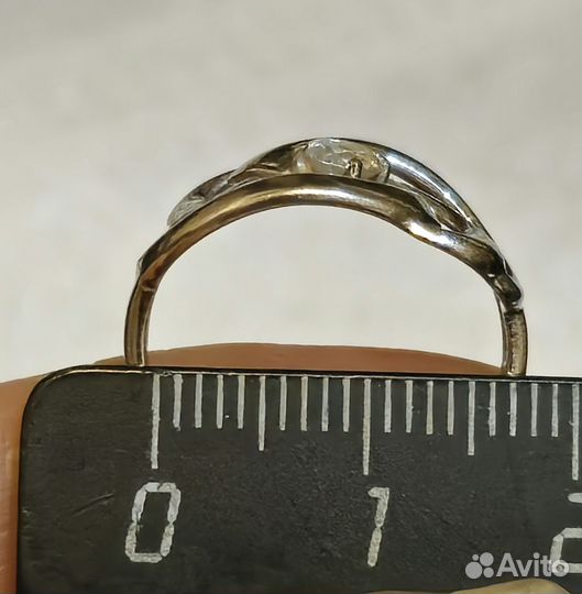 Кольцо серебро