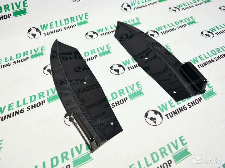 Лезвия задние BMW X4 G02 LCI M Sport черные