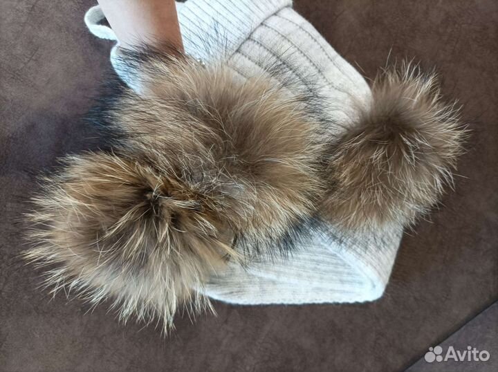 Шапка и шарф новый комплект 50 54 зимний