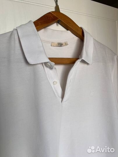 Поло мужское белое