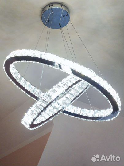 Люстра подвесная дизайнерская с кольцами
