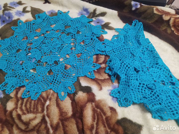 Салфетки вязаные крючком 2шт