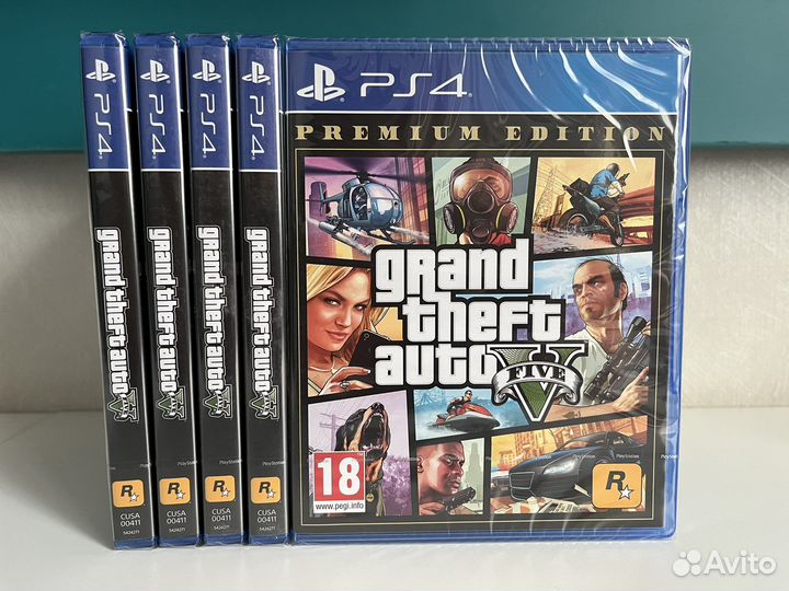 Новый GTA 5 русская версия ps4 диск