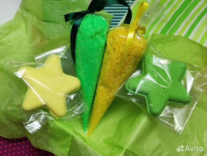 Набор соль и бомбочка для ванны