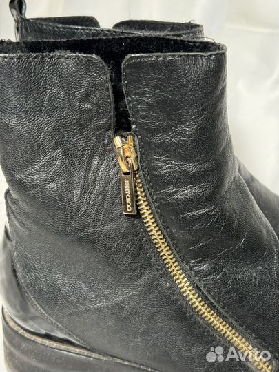 Полусапоги Jimmy Choo из кожи с мехом (38)