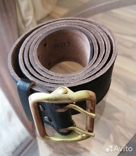 Ремень офицерский кожаный новый 3 номер