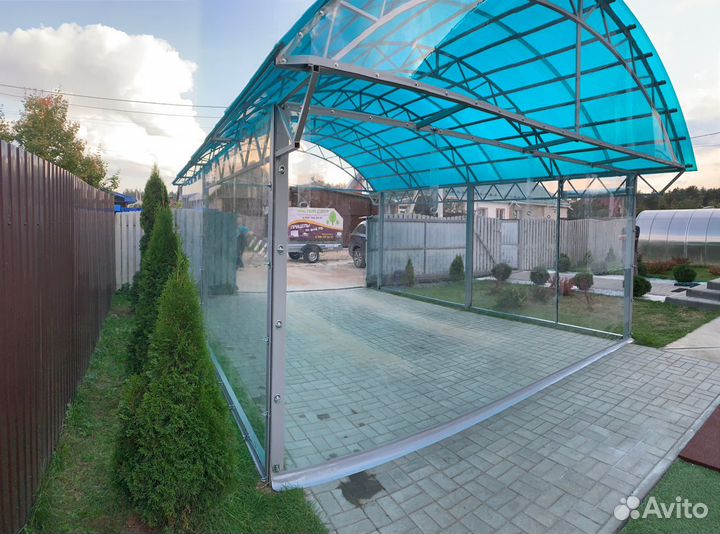 Мягкие окна для навеса - новинка