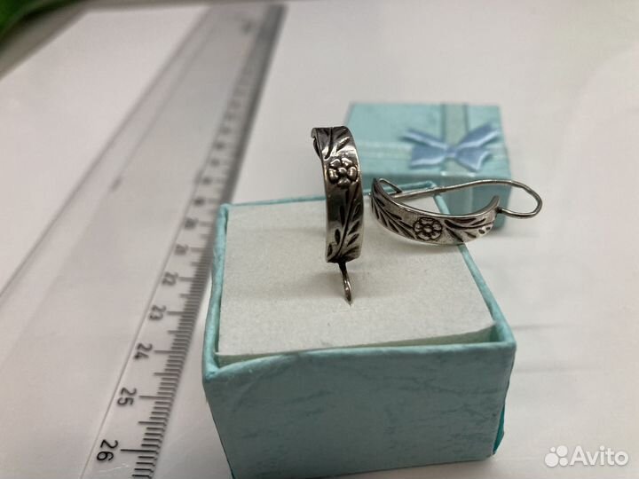 Серьги серебро