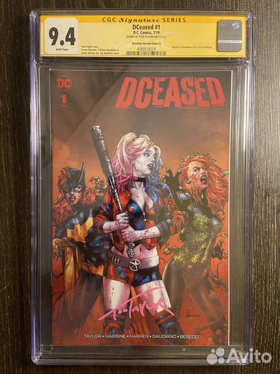 CGC DCeased #1 с автографом Тома Тейлора