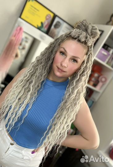 Дредокудри, брейды в хвост