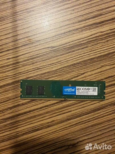 Оперативная память Cruical ddr4-3200 8 gb