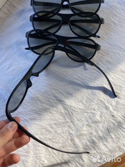 3D Очки 4 штуки от телевизора LG