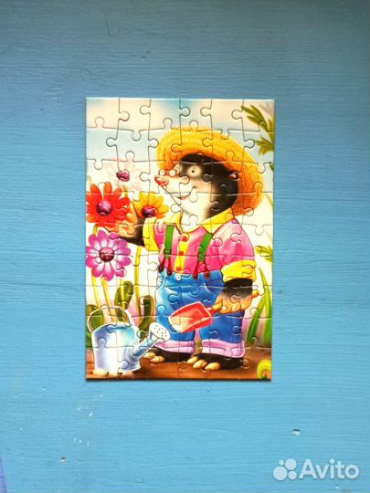 Пазлы для детей Кротик