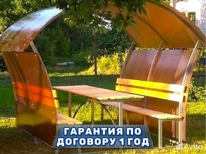 Беседки из поликарбоната оцинкованные