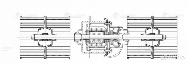 Вентилятор отопителя с крыльч. для а/м ГАЗель-Б