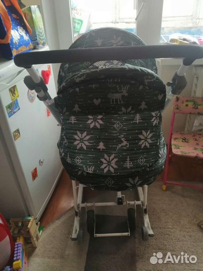 Детские санки коляска с колесами