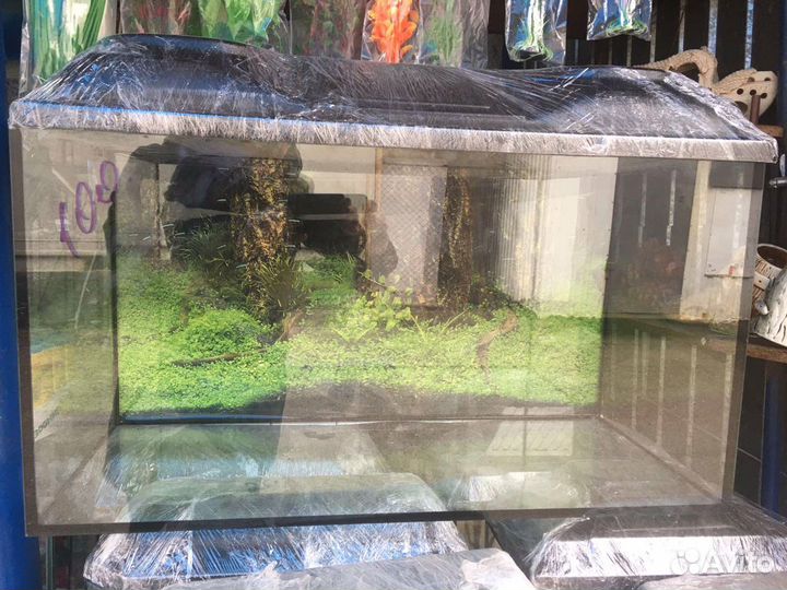 Аквариум 100 литров с крышкой и светом