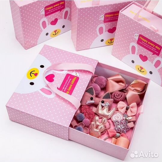 Набор резинок, заколок для волос