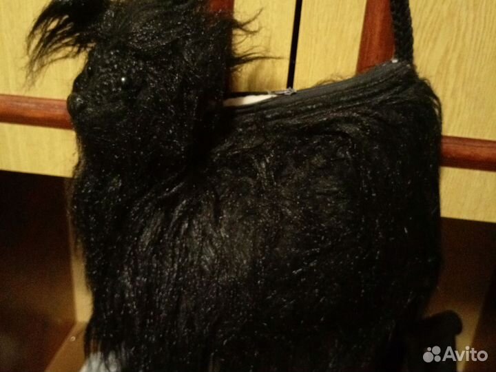 Вязаная сумка собачка