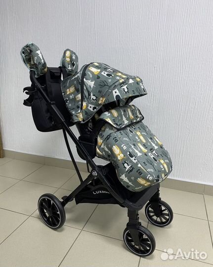 Прогулочная коляска luxmom 740 мультики