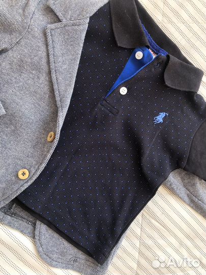 Пиждак для мальчика 86-92 + поло 92 waikiki