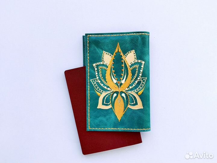 Обложка на паспорт натуральная кожа